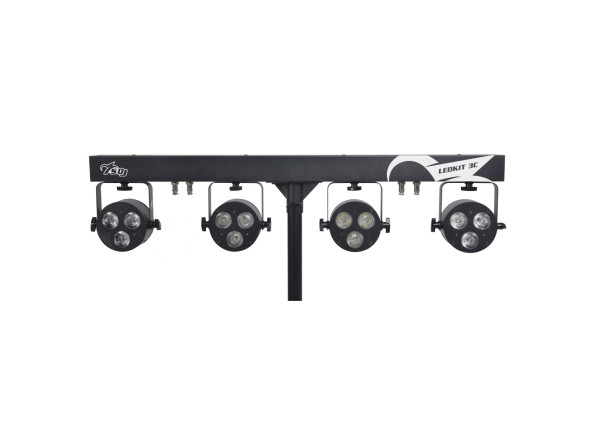 SDJ LED KIT 4 projetores 3X6W led RGBW/FC SDJ LED KIT 4 projetores 3X6W led RGBW/FC